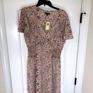 Beautiful flower mid length dress